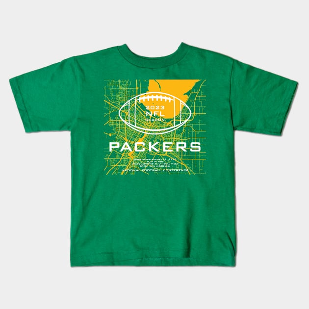 PACKERS / 2023 Kids T-Shirt by Nagorniak